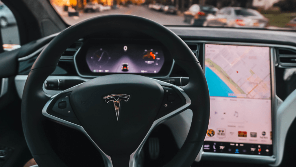 Tesla car interior 