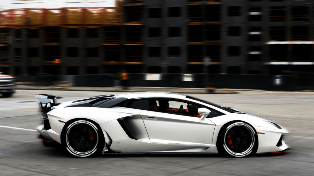 Lamborghini Car on the road