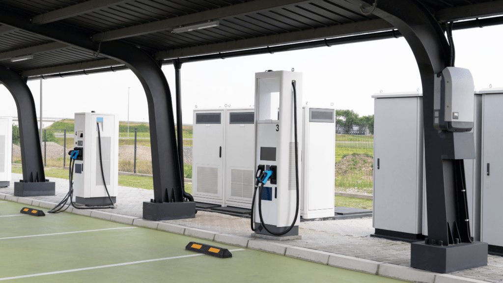 Electric car charging station