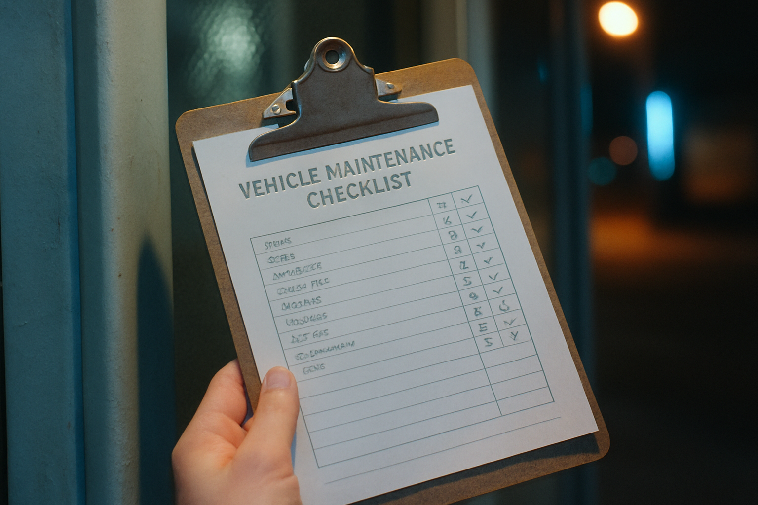 car fluids checklist