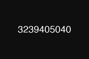 3239405040