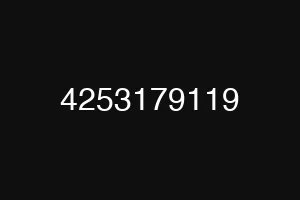 4253179119