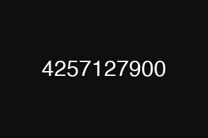 4257127900